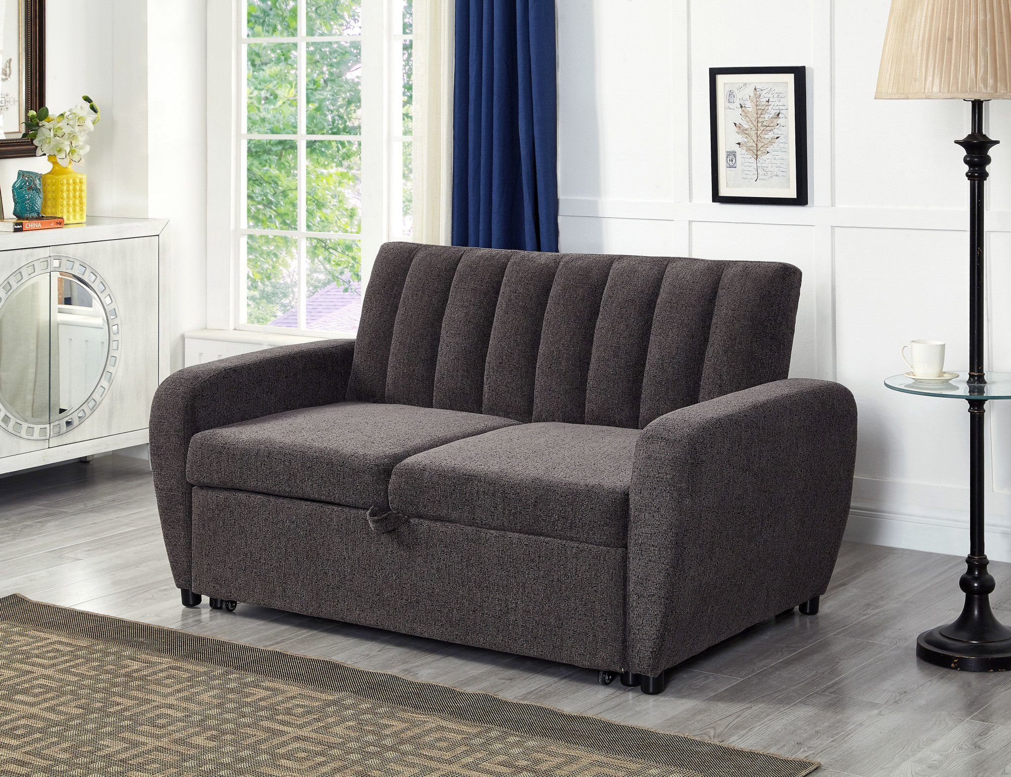 Amaia Grey Sofa Bed Two Seater Dani's Furniture