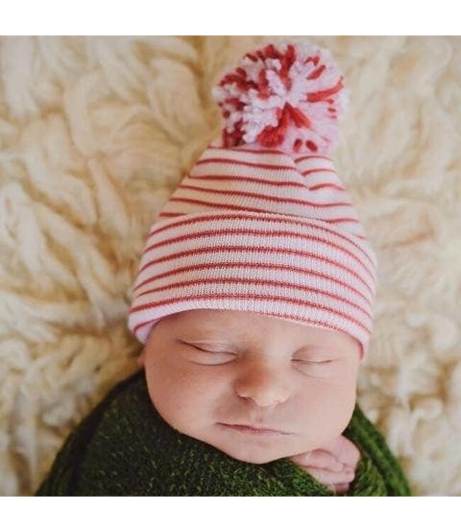 Pom Pom newborn baby hats