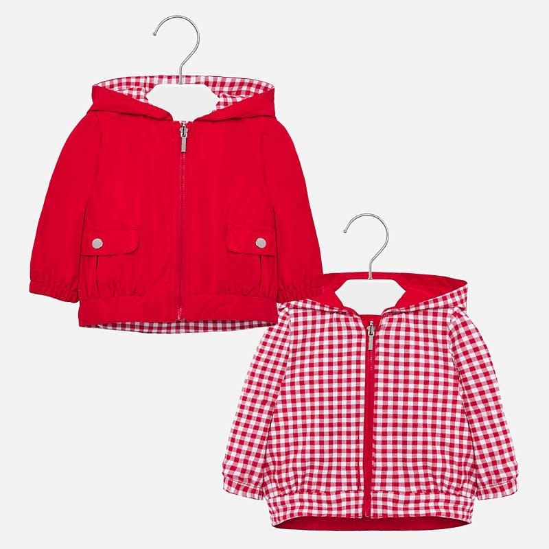 Baby Monogram Windbreaker Jacket in Red