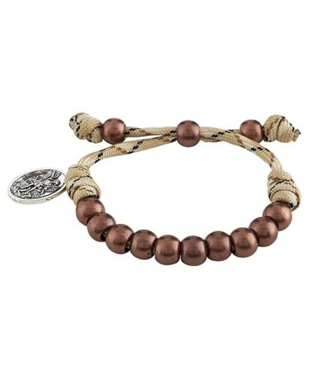 Military Paracord Camouflage St. Michael  Bracelet