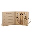 Wood cheese board set -Bless this home