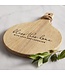 Wood cheese board set -Bless this home