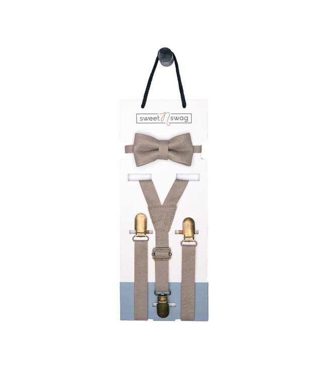 SweetNSwag Baby boy  Suspender & Bow Tie Set