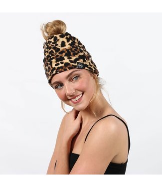 Pretty Simple Leopard Peek-a-Boo versatile Beanie