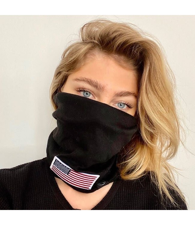 Pretty Simple American Flag Patch versatile Beanie