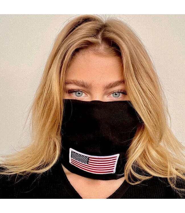 Pretty Simple American Flag Patch versatile Beanie