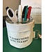 Washable Paper Holder with glass cup and lid - Give Thanks