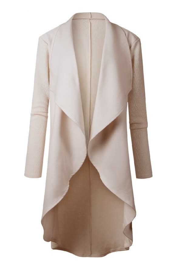 long drape coat
