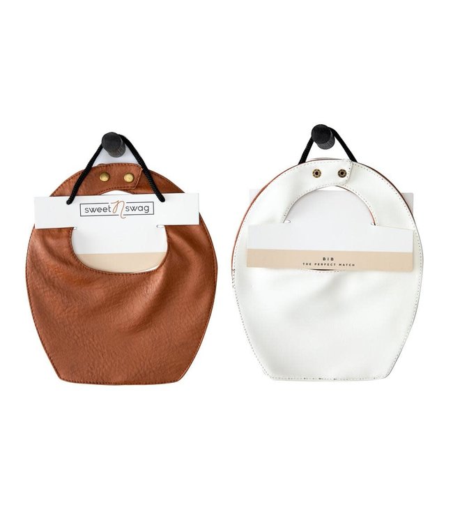 SweetNSwag Vegan Leather REVERSIBLE BIB