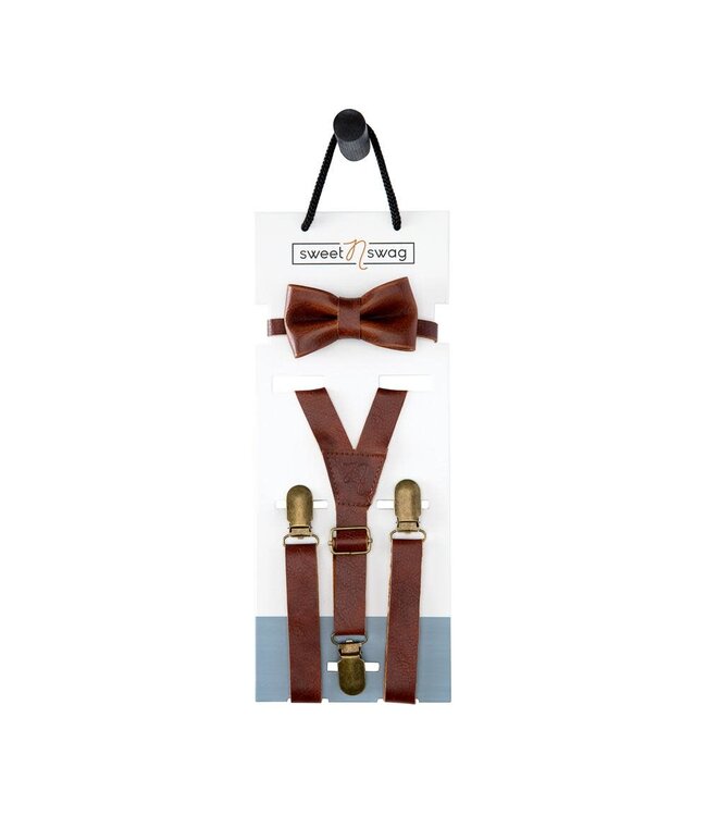 SweetNSwag Baby boy  Suspender & Bow Tie Set
