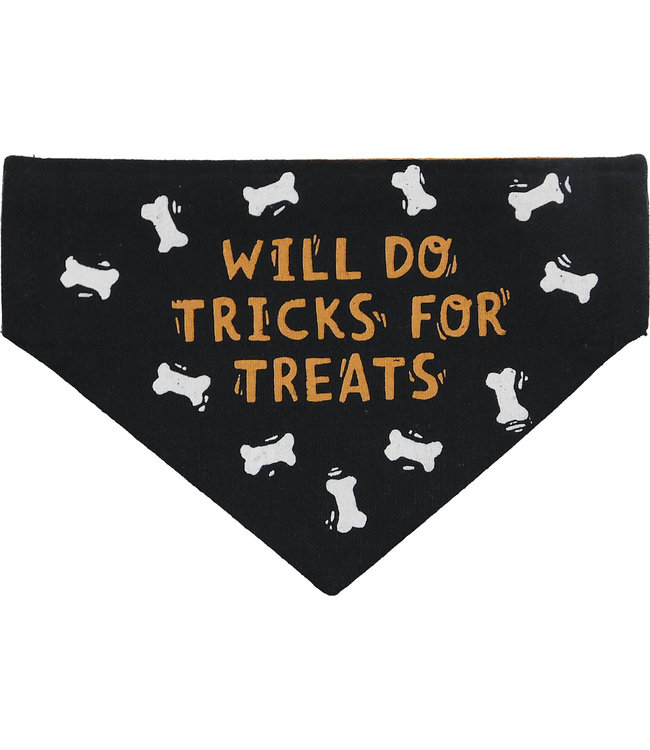 Primitives by Kathy Reversible Dog Collar Bandana -Tricks for Treats