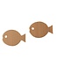 Santa Barbara Fish 2 pack wood hooks