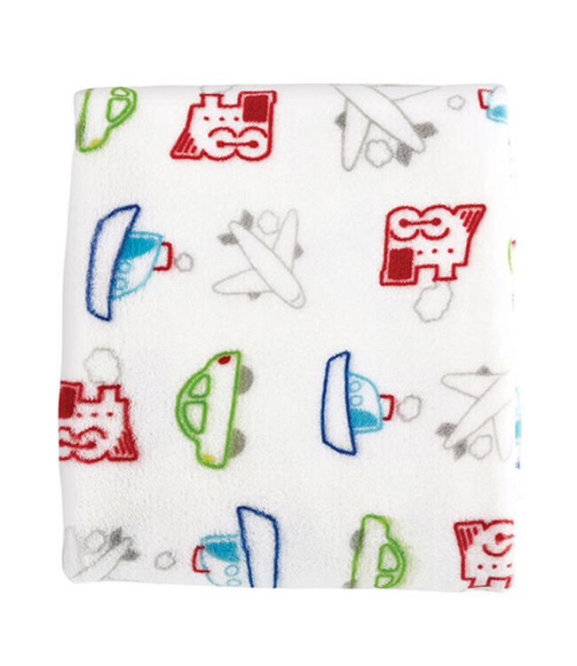 Planes, trains and automobiles fleece blanket