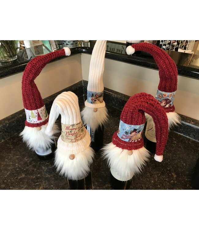 Christmas Wine Bottle Gnomes