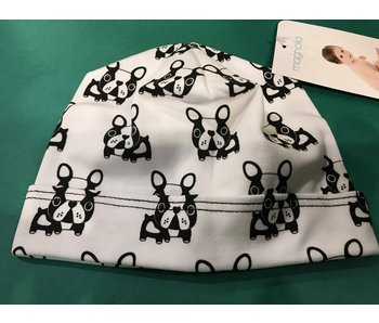 Magnolia Baby French bull dog baby boy hat -size 3-6 months