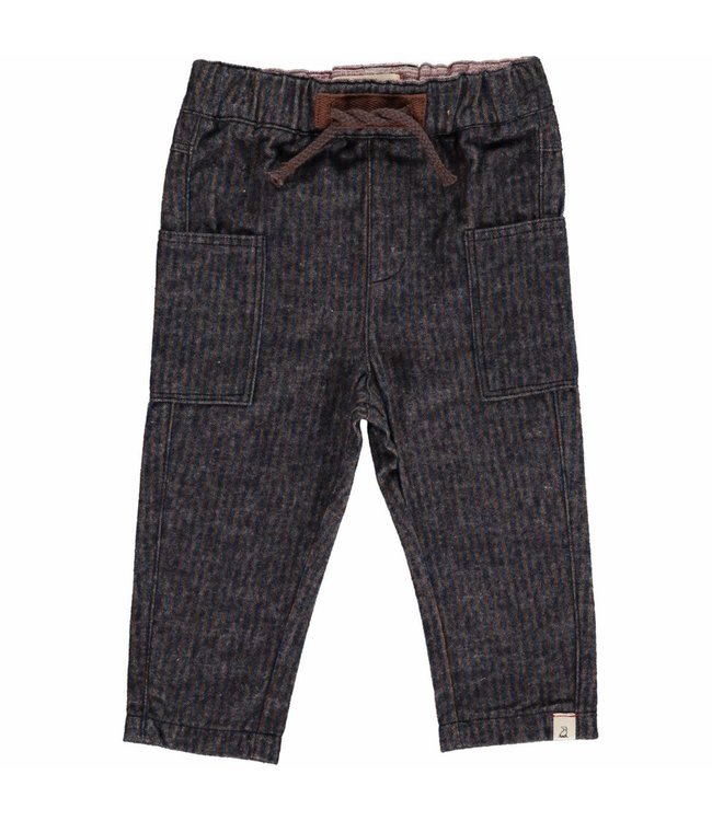 Me & Henry Navy/Brown Woven Trousers