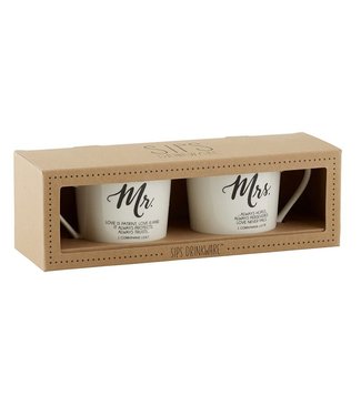 Mr & Mrs Cafe Mug Set