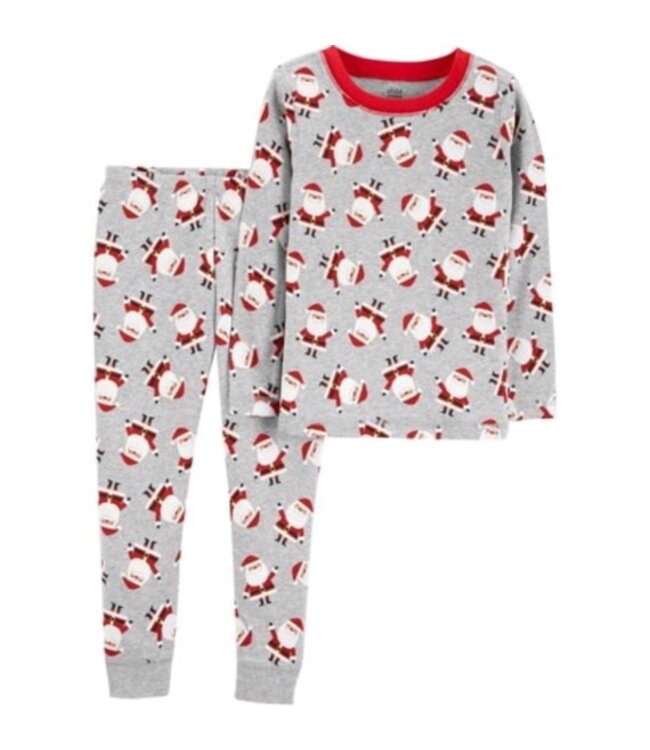 Carter's Two piece Santa pajamas -Gray