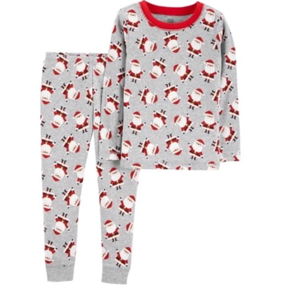 Details about Carter's Christmas/Santa 18m Cotton Snug-fit 2-pcs Pajamas Baby Unisex Gray Details about Carter's Christmas/Santa 18m Cotton Snug-fit 2-pcs Pajamas Baby Unisex Gray
