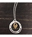 Blessed Mom Washer With Heart Necklace