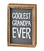 Primitives by Kathy Coolest Grandpa Ever box sign