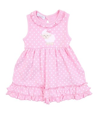 Magnolia Baby Magnolia Baby Little Lamb Applique Dress Set- size 3M