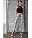 Plus size snake print jogger pants