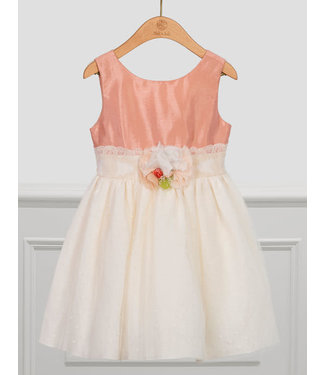 Abel & Lula Abel & Lula Line and tulle dress blush -size 4