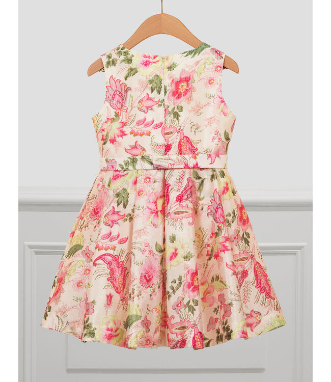 Abel & Lula Abel & Lula soft pink printed floral dress -size 4