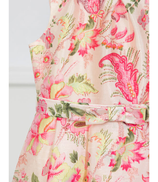 Abel & Lula Abel & Lula soft pink printed floral dress -size 4