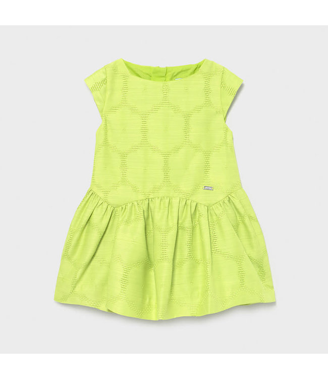 Mayoral Mayoral Pistachio dress with floral design -size 6M