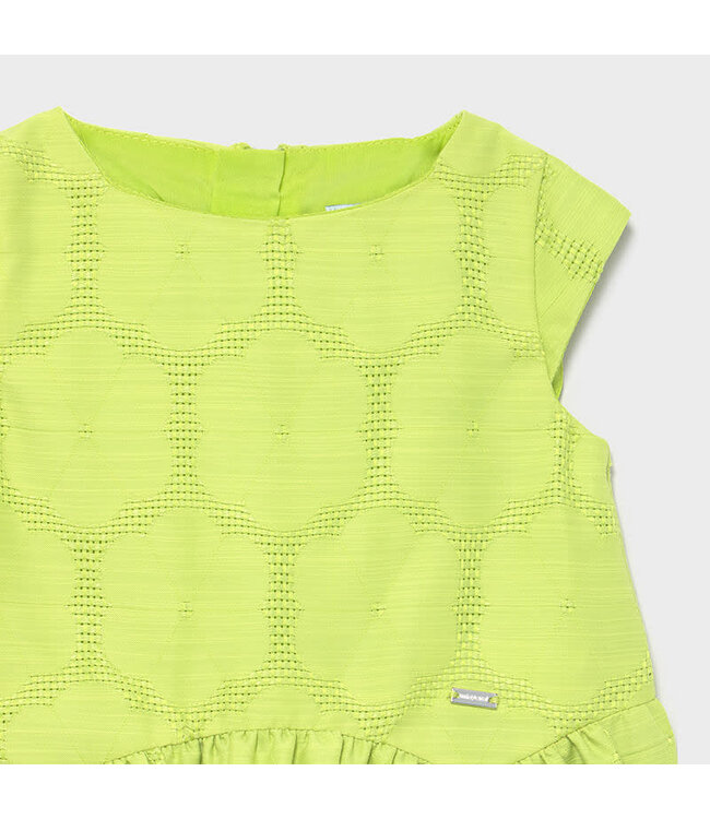 Mayoral Mayoral Pistachio dress with floral design -size 6M