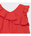 Mayoral Mayoral Embroidered red ruffle dress -size 6M