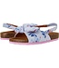 Joules kids Joules Bayside Bow Slider Blue floral