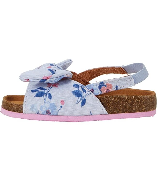 Joules kids Joules Bayside Bow Slider Blue floral