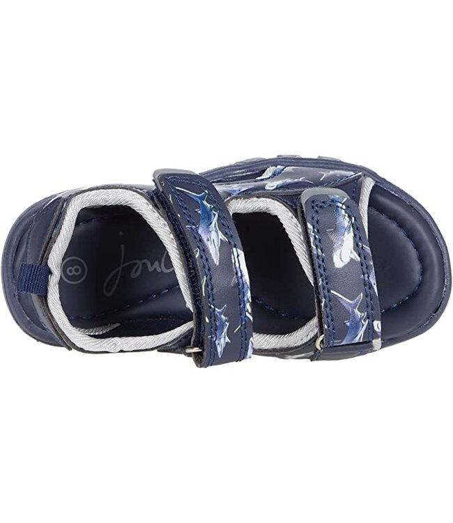 Joules kids Joules Rockwell printed shark sandals