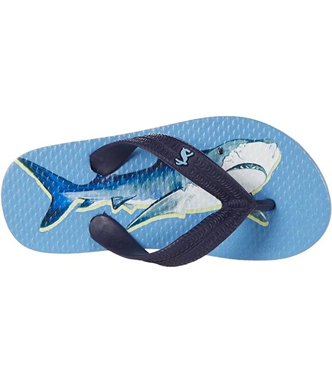 Joules Joules Blue Shark flip flops