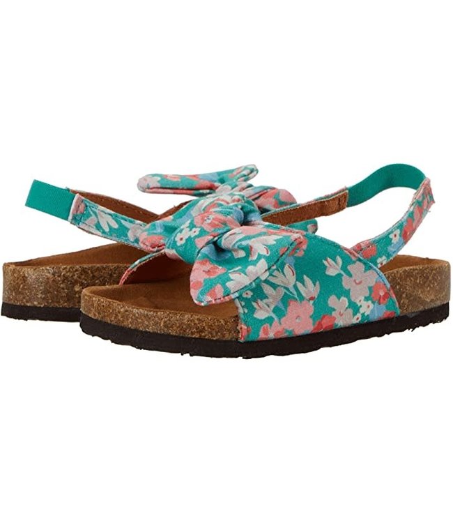 Joules kids Joules kids bayside bow slider green ditsy floral