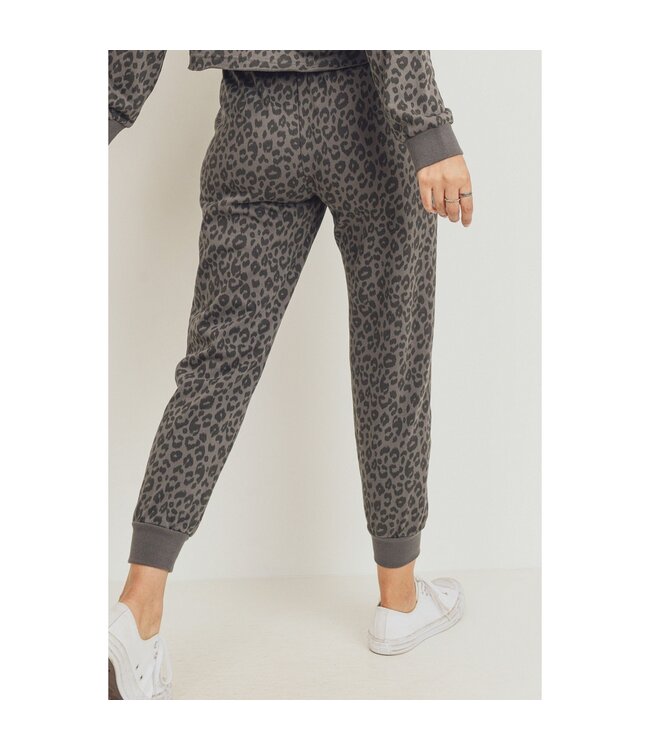 Paper Crane Leopard Print Sweatpants