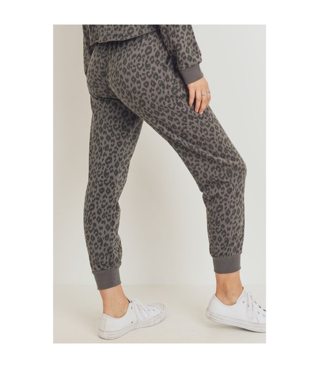 Paper Crane Leopard Print Sweatpants