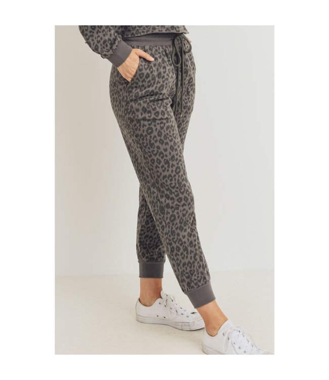 Paper Crane Leopard Print Sweatpants
