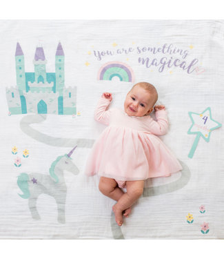 Baby's First Year blanket & card set  -Something Magical