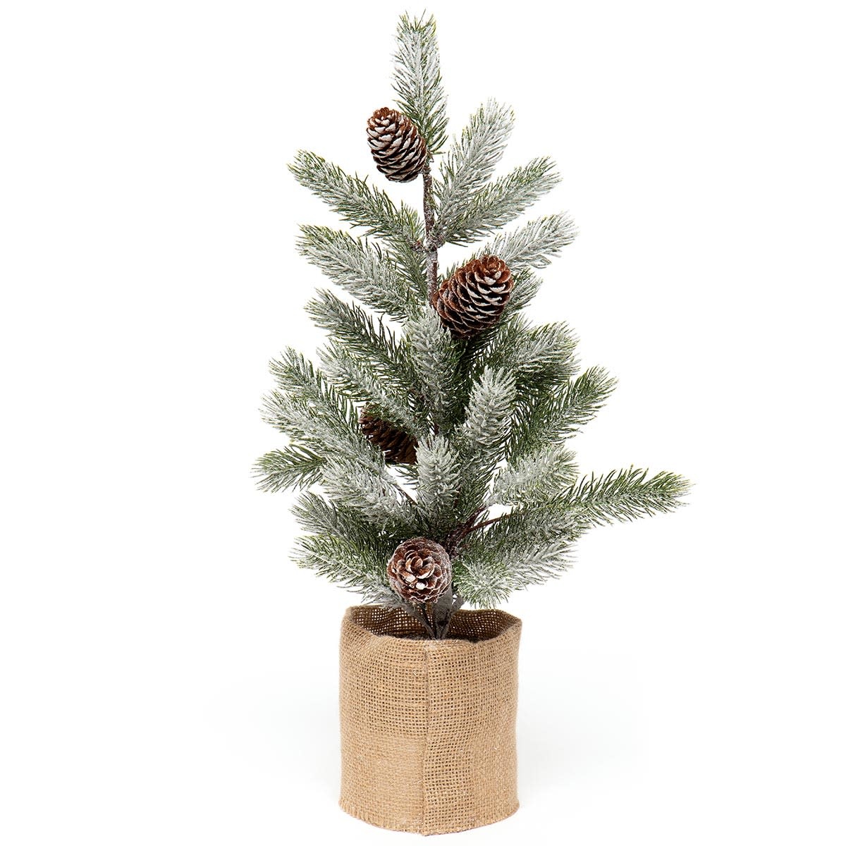Spruce Pine Tree 19" Pine cone burlap pot - Lizzy Lou Boutique