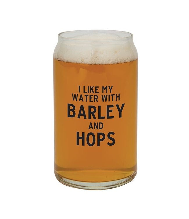 Santa Barbara Beer Can Glass - Barley and Hops