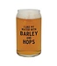 Santa Barbara Beer Can Glass - Barley and Hops