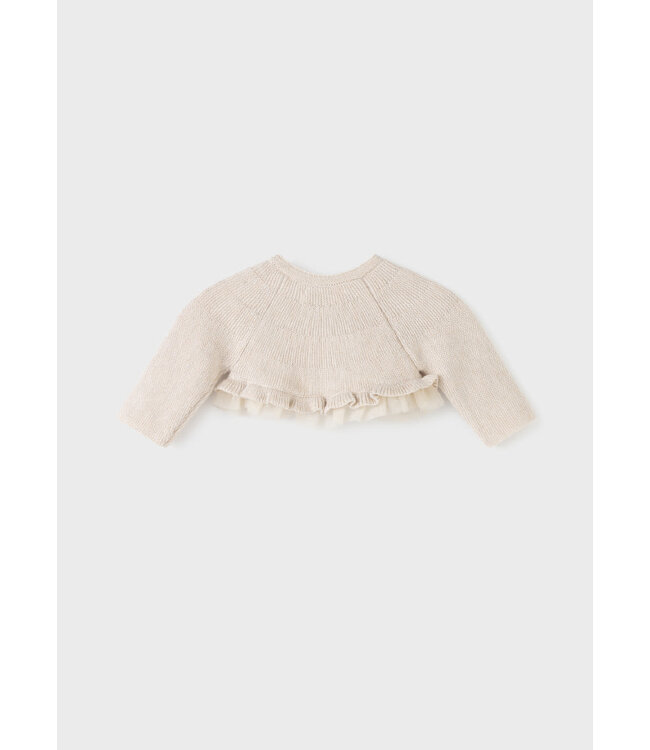 Mayoral Mayoral Tricot cardigan with ruffles newborn girl