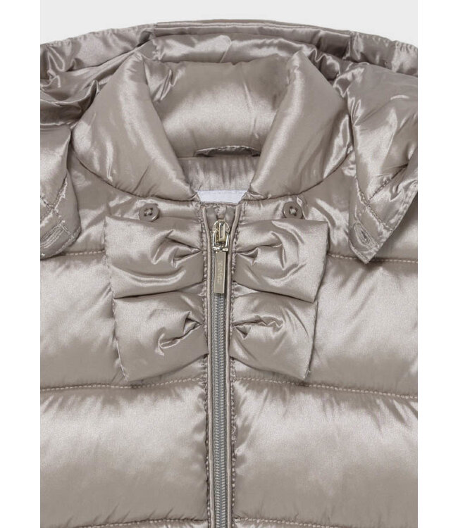 Mayoral Eco Friends sating hooded coat Baby girl