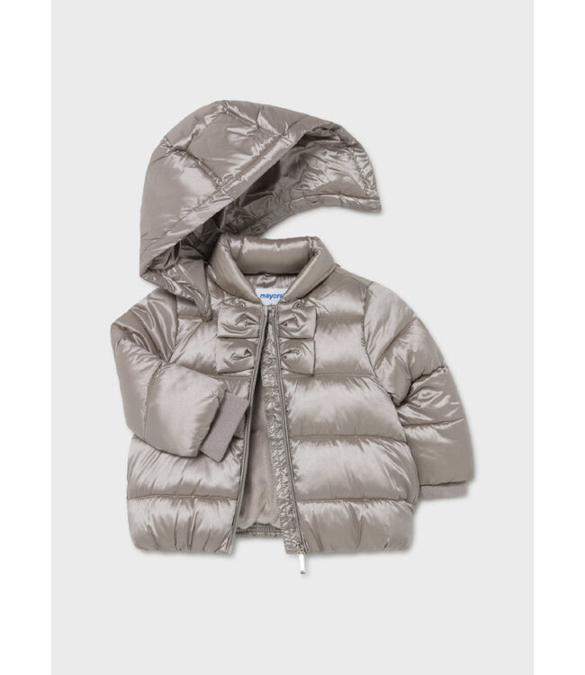 Mayoral Eco Friends sating hooded coat Baby girl