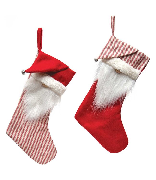 Gnome stocking with bell hat