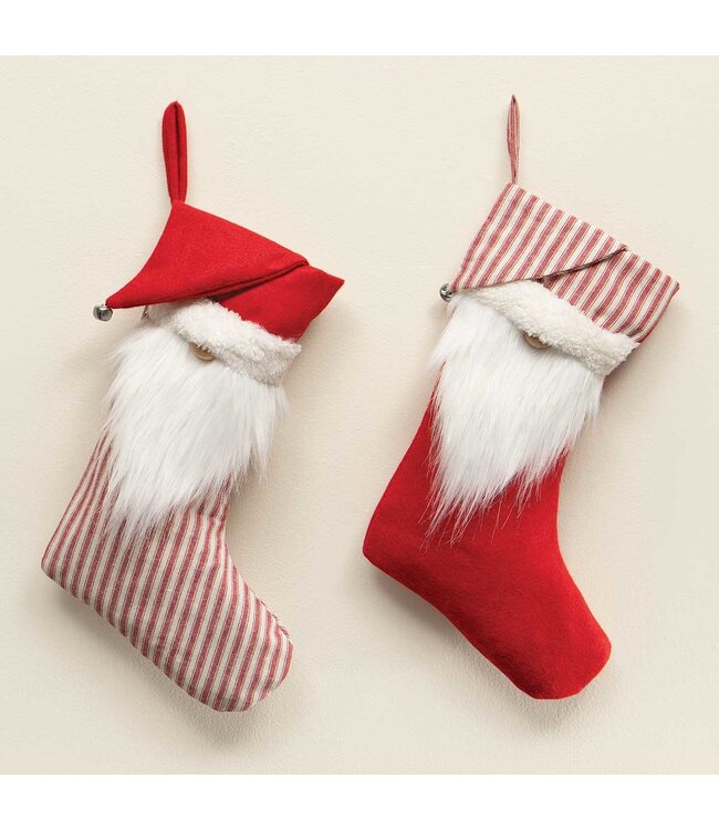 Gnome stocking with bell hat